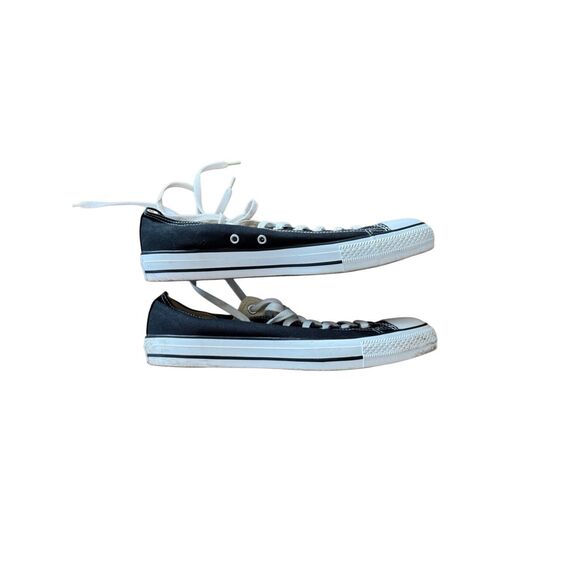 Converse Unisex Black Chuck Taylor All Star Lace Up Low Top Sneakers Sz M10 W12 - Picture 8 of 14